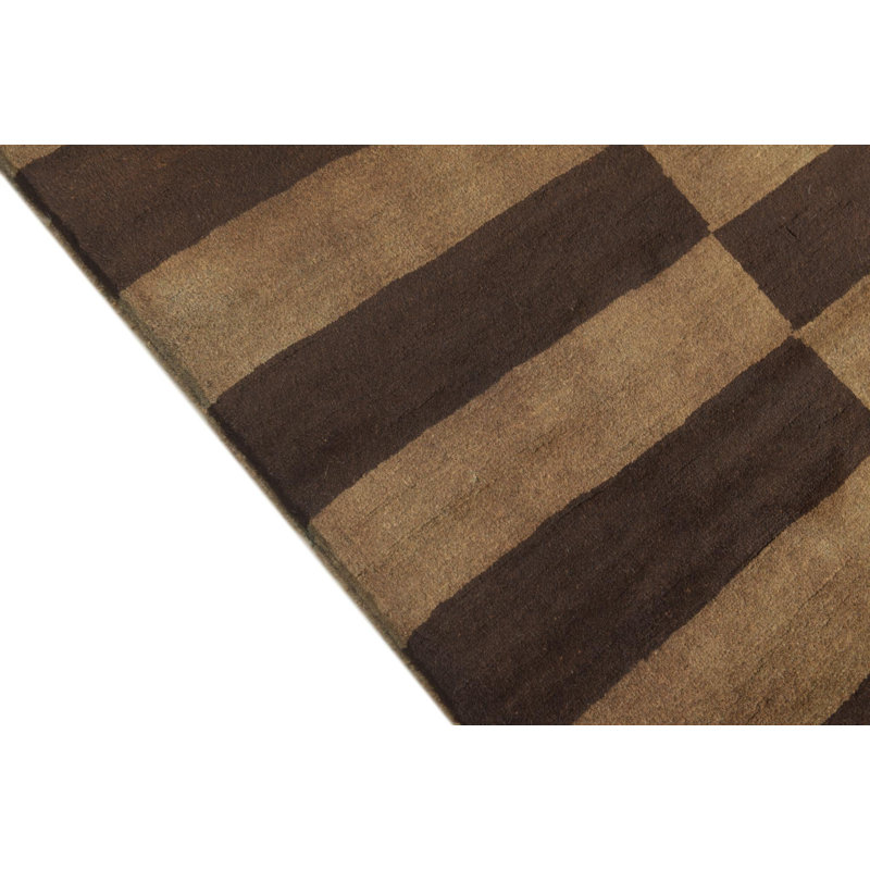 Tapis brun clair et brun Naber