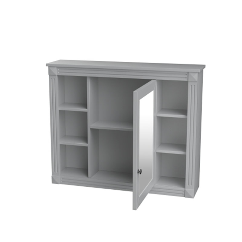 Wall Mounted Bathroom Storage Cabinet, Grey