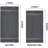 6 Pack Medium Bath Towel Set, 24 By 48 Inches, 500 GSM 100% Ring Spun Cotton, Lightweight And Highly Absorbent Quick Drying Premium Towels For Hotel, Spa And Bathroom, Grey-126609794-126609796