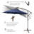 Walburn 120'' Lighted Cantilever Umbrella