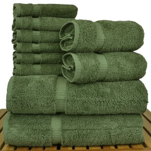 Bare Cotton Luxury Hotel & Spa Towel 100% Genuine Turkish Cotton Bath Towels - Beige - Piano - Set of 4