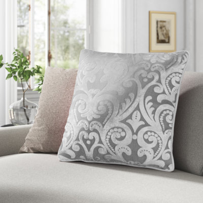 Atiyyah Liana Cut Square Velvet Pillow Cover & Insert