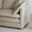 2 canapé en chenille beige: sièges de salon en tissu d'ameublement et en chenille. Structure en bois massif pour plus de stabilité. Rembourrage haute éponge. Revêtement respirant. Dispositions personnalisables. Assemblage facile