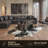 Abhinav 6' x 7' Black and White Cowhide Cowhide Area Rug
