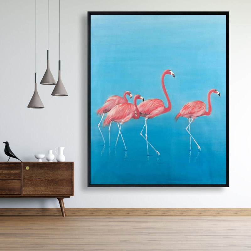 " Four Flamingos "