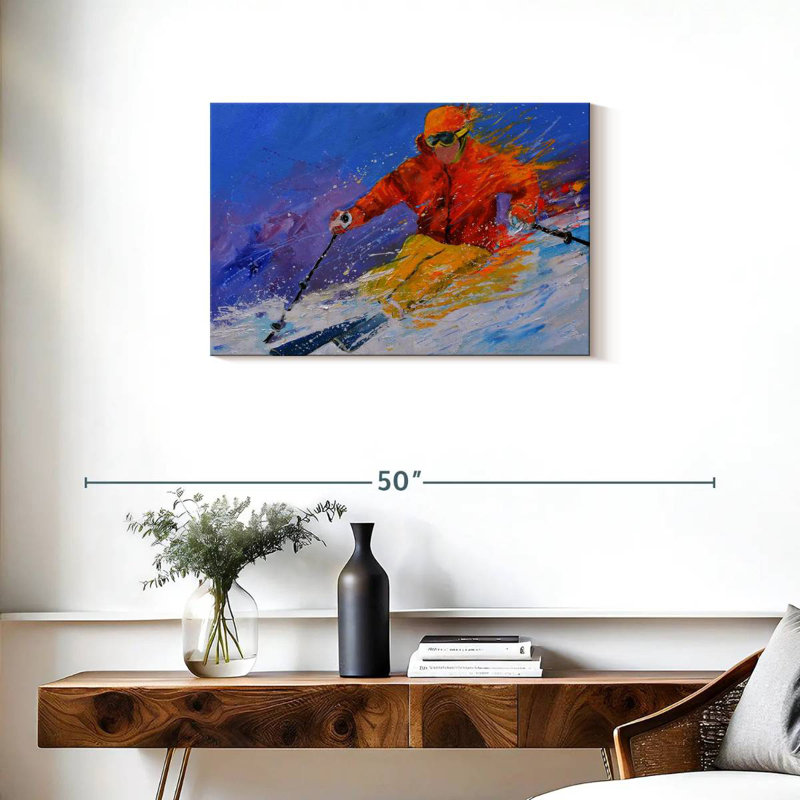 Sireci Expert Skiing, 20" H x 30" W
