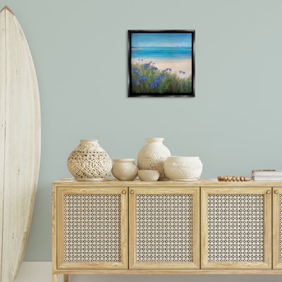 «Seaside Bluebell Flowers», art mural sur toile flottante par Stephen Mitchell