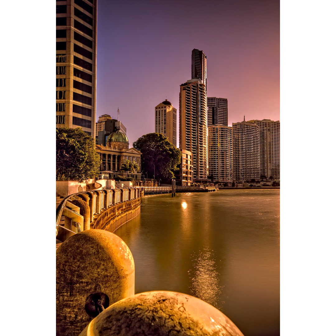 Brisbane River At Eagle Street Pier - Kunstdrucke auf Leinwand - Wrapped Canvas