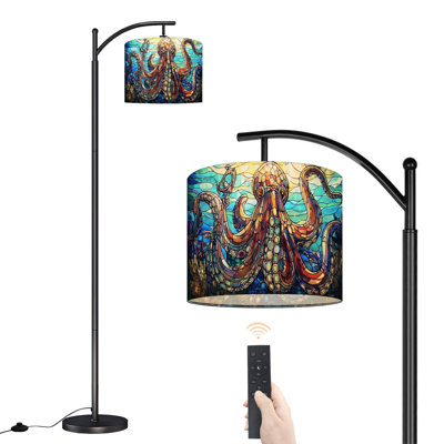 Lampe sur pied à arc avec abat-jour ajustable Lampe sur pied Octopus