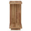 Ensemble de 2 tables d'appoint en C, table de chevet en bois à 2 niveaux, brun rustique