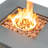 50000 28 - Inch Square Propane Fire Pit Table With Steel Top And Frame For Patio, Garden, Courtyard, , Easy Assembly , Wrapped Body, Continuous Combustion, Garden Courtyard