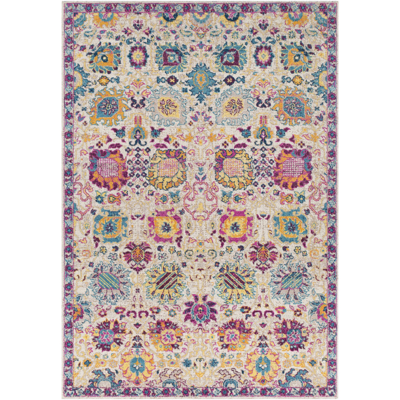 Dibanhi Floral Indoor Rug, Rectangle 2'2" x 3'