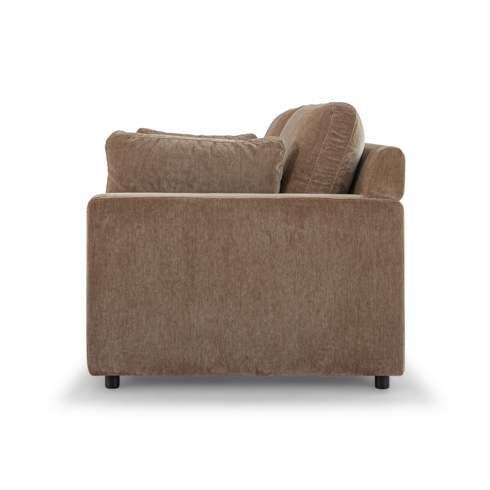 Dannie 84'' Upholstered Sofa, Chocolate Performance Chenille