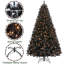 Arbre de Noël noir épinette éclairé facile à installer-830510862