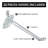Four-Sided Revolving 14"W x 20"H Pegboard Counter Display w/ 32 4" Hooks