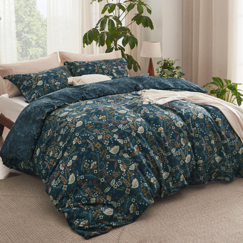 Housse de couette réversible Literie, Housse de couette très grand et 2 taies