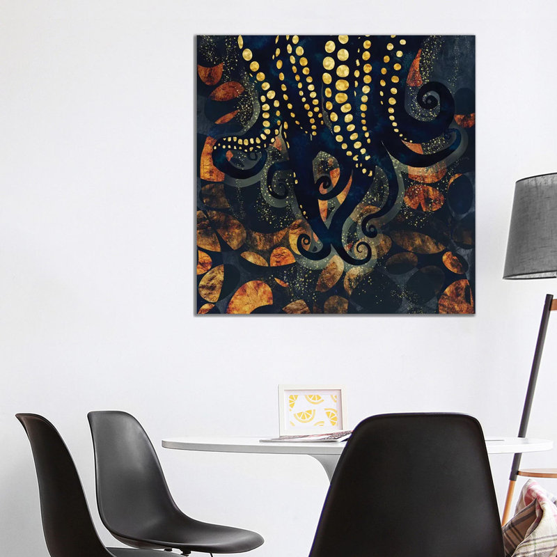 Metallic Ocean I - Print on Canvas, Wrapped Canvas, 66.04 cm H x 66.04 cm W x 3.175 cm D