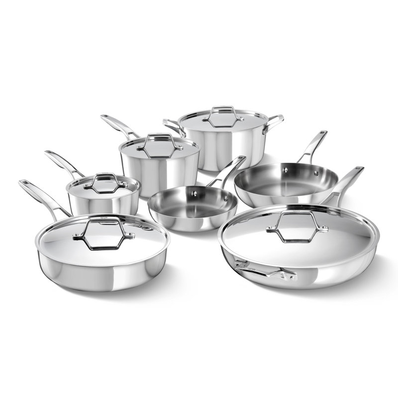 Calphalon Premier Stainless Steel 12-Piece Cookware Set