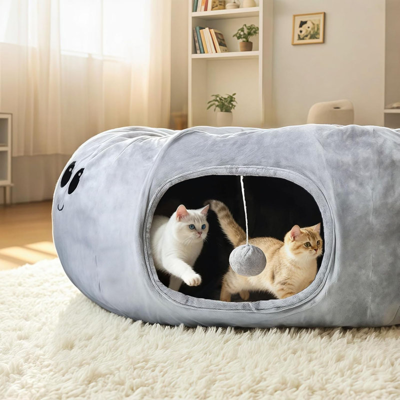 Ensemble de lit pour chat en forme de pieuvre avec 20 jouets pour chat