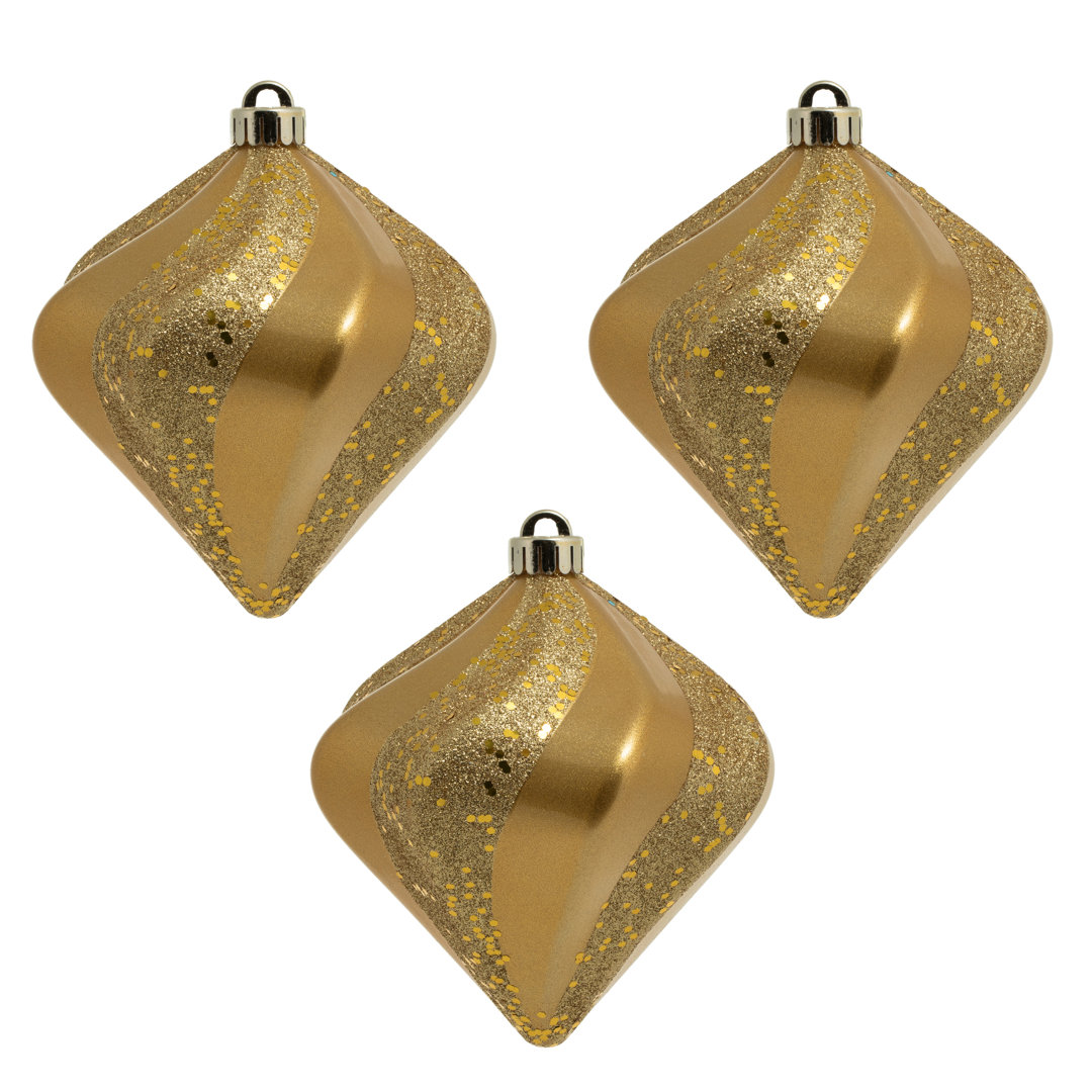 Swirl Diamond UV Candy Christmas Ornament The Holiday Aisle® 