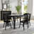Solid Wood Commercial Grade Dining Table with Turned Legs-507436984-492009500