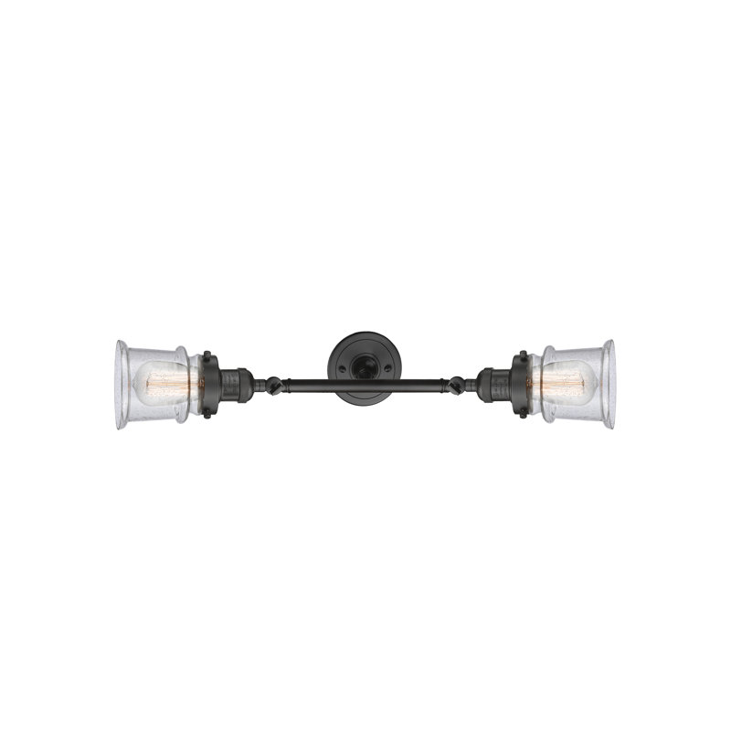 Éclairage pour salle de bain 2 lumières Alexandira, Grainé, Bronze huilé, Ampoule non incluse