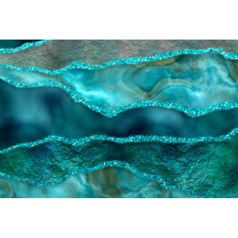 Impression sur toile tendue Oceanblue, H 8 po x l 12 po