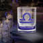 Verre à whisky double à rebord doré 14 oz 22 kt Culver Libra Zodiac (Balance)