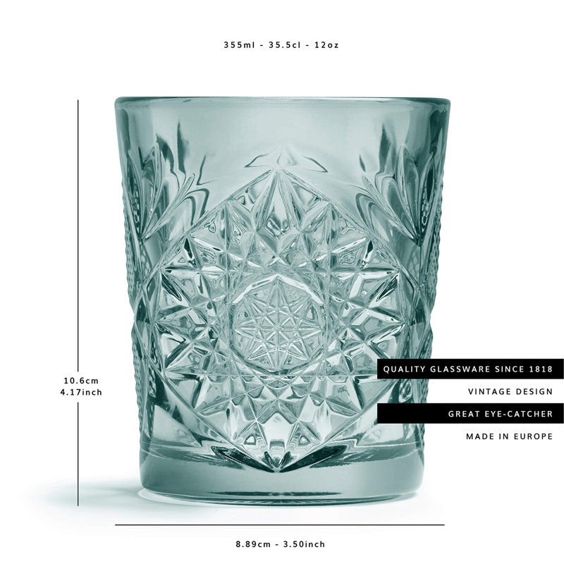 Rüdiger 355ml Drinking Glass Set, Green