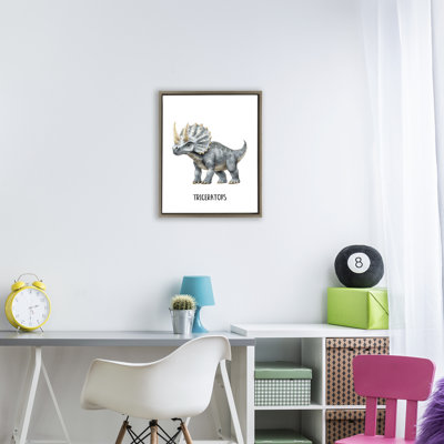 Meet The Triceratops Floating Frame, design by Christine Simpson Art