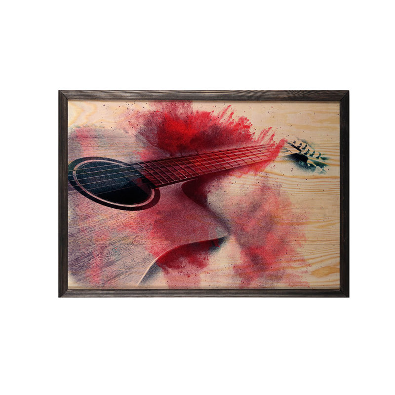 Single Picture Frame Print on Wood, 50cm H x 70cm W x 2cm D