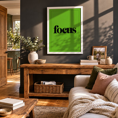 Focus Typography - Framed Print