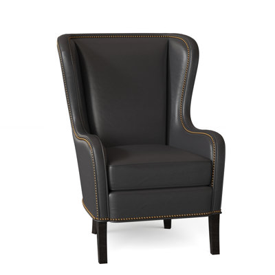 Aurora Leather Wingback Chair