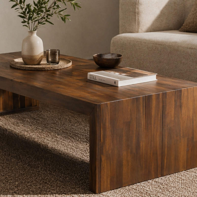 Ensemble de conversation d'extérieur avec canapé et table basse 3 places, Beige / beige, moka