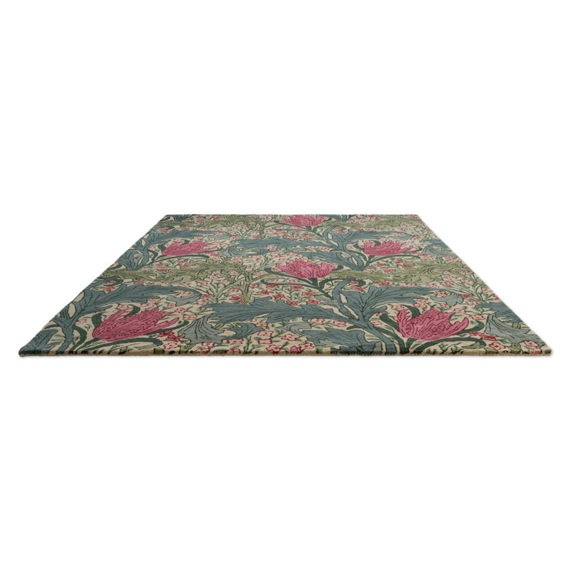 MORHUN Lent, Plum;Bayleaf, Rectangle 4'7 x 6'7