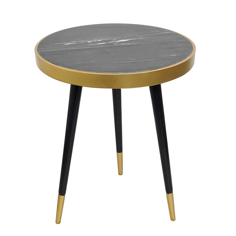 Judi End Table, Black/Grey