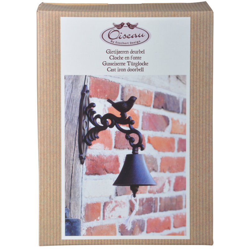 Esschert Design Doorbell Brown Cast Iron