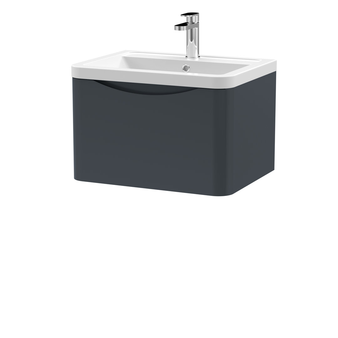 B&Q - 600 W/h 1-Drawer Unit & Ceramic Basin - Image 2