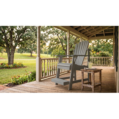 Chaise bistro Adirondack avec repose-pieds encastré Weathercraft