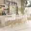 Velvet Counter Height Bar Stools with Metal Legs-534568893