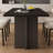 Rectangular light luxury dining table and chair-111169836