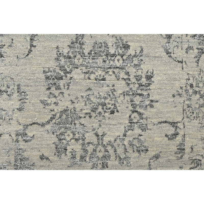 One-of-a-Kind Runner 2'6" x 12' Area Rug in Silver/Black