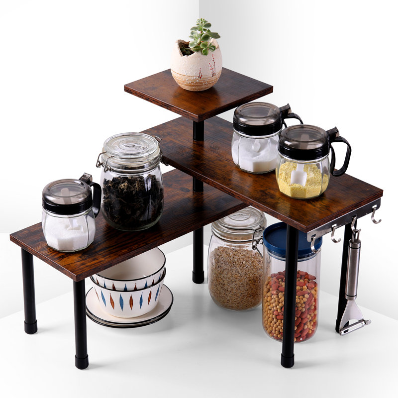 Cabinet Shelving Rack, Espresso/Black