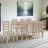 Ladder Back Solid Wood Dining Chairs With Upholstered Seat-105299742-105299743