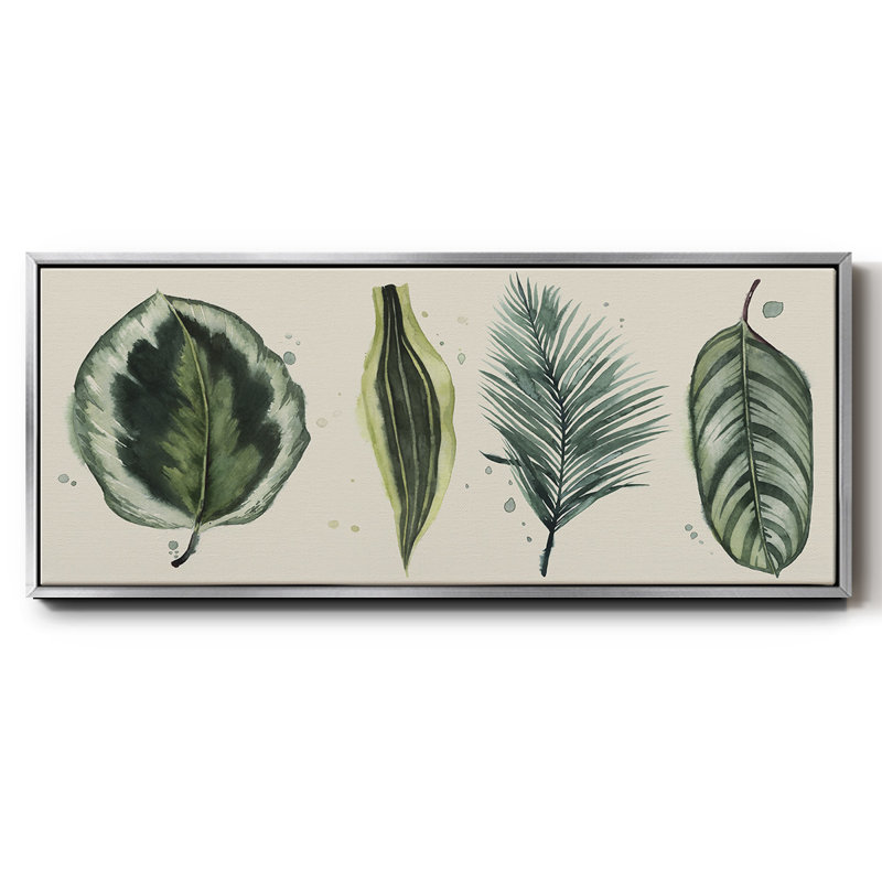 Palm Line - toile encadrée, H 20 po x l 50 po