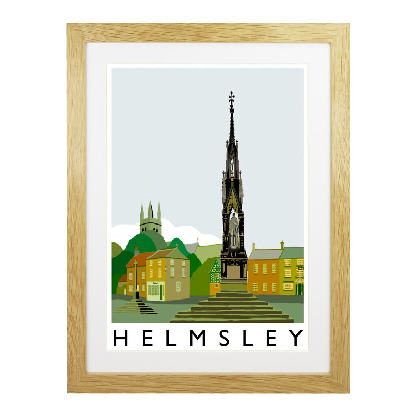 Richard O'Neil - Print, Oak Wood Frame, 54 cm H x 44 cm W x 2.2 cm D