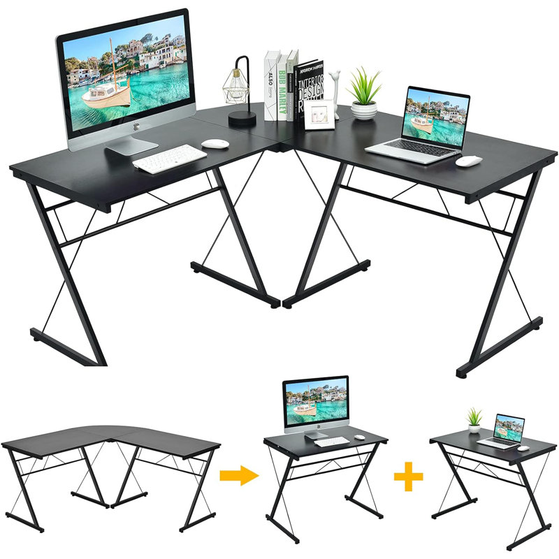 Riko Rectangle 2 Person 150cm L Modular Computer Table