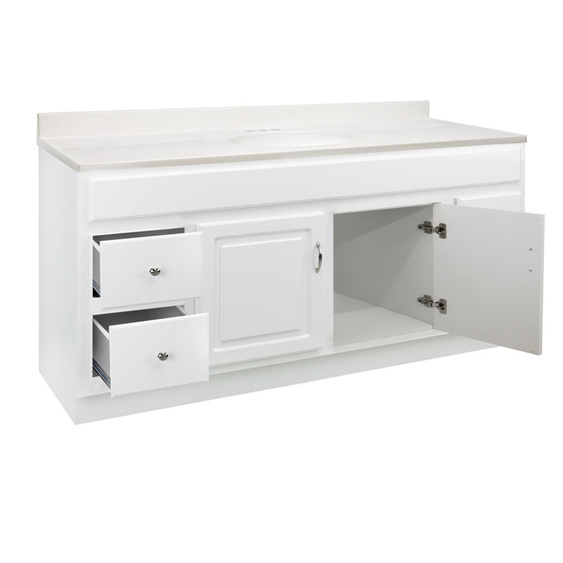 Meuble-lavabo simple 61 po à 2 portes et 4 tiroirs Searle