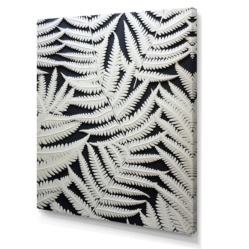 «White Ferns Serene Retreat I», reproduction sur toile, Toile tendue, H 32 po x l 24 po x P 1 po
