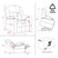 Fauteuil inclinable Power Lift avec massage et chaleur pour les personnes âgées-948037